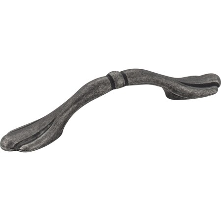 Elements 3" Center-to-Center Distressed Antique Silver Arcadia Cabinet Pull 516ASM